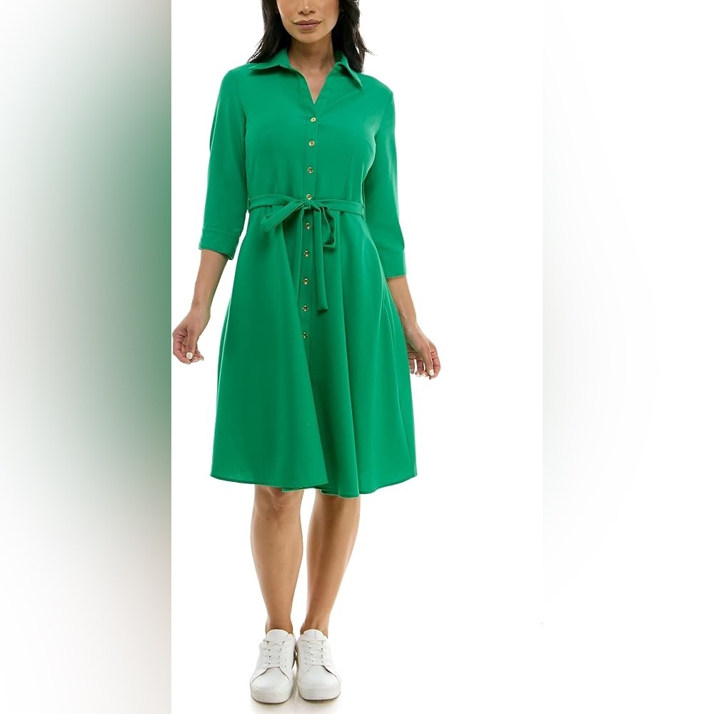 Sharagano Shirt Dress 12